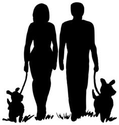 Couple with pets