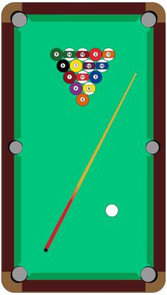 Pool table vector symbol