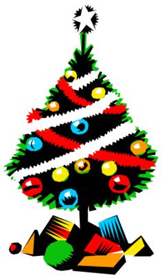 Christmas tree with presents