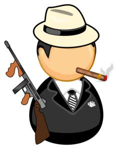 Gangster vector image