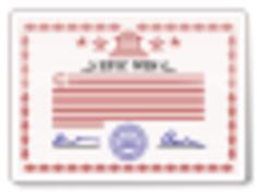 Certificate vector image