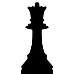 Silhouette chess piece