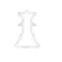 Outlined white queen