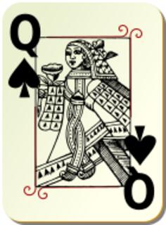 Queen of spades vector image