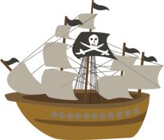 Pirate boat image