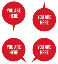 "You Are Here" pointers