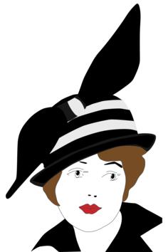 Vintage 1920s woman