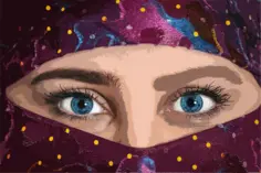 Woman's eyes image