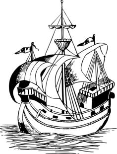 Vintage trading boat