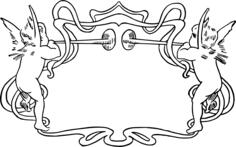 Angels with trumpets frame