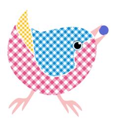 Gingham bird