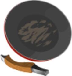 Broken frying pan