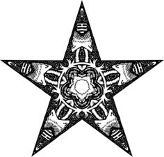 Five-pointer star illustration