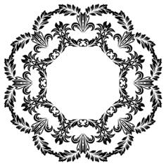 Floral frame illustration