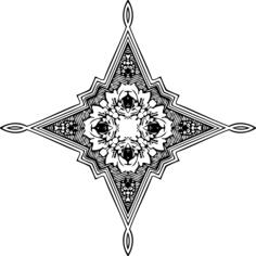 Ornamental star icon