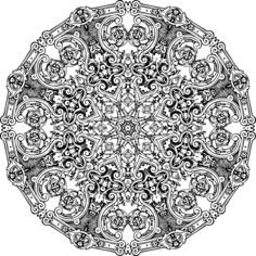 Circular abstract ornament