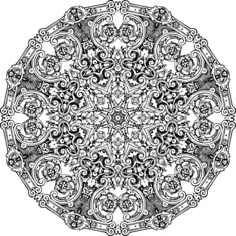 Circular abstract ornament