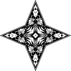 Symmetric ornamental star