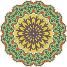 Colored ircular ornament 10