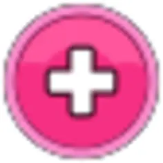 Pink plus button