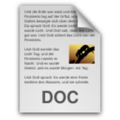 German text document icon