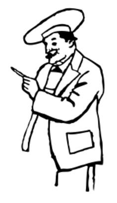 Chef vector clip art