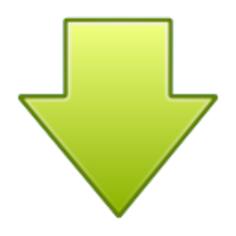 Go down arrow icon