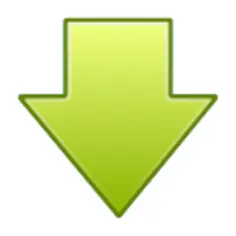 Go down arrow icon