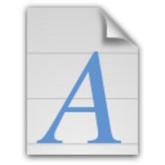 Generic font icon