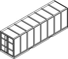 Shipping container drawing