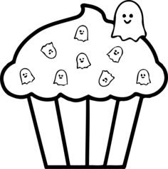 Cake with ghosts