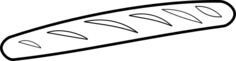 Outlined baguette