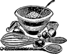 Mixing bowl and tools
