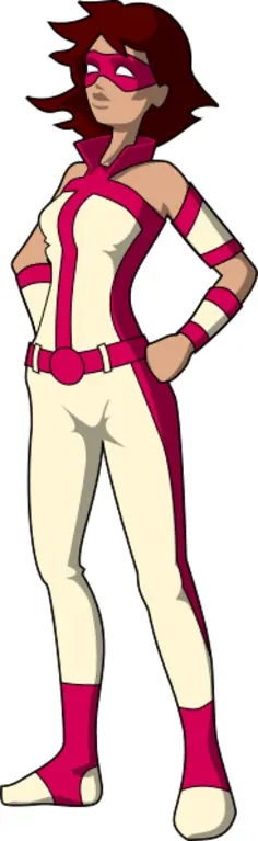Pink super heroine