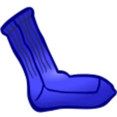 Blue sock