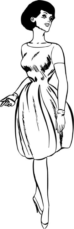Elegant lady posing