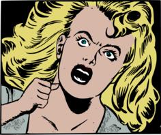 Screaming woman