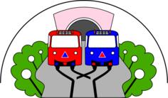 Red and blue train