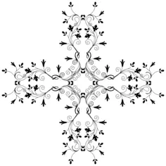 Floral cross image