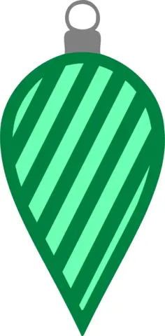 Simple green bauble