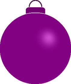 Plain violet bauble