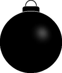 Plain black ball