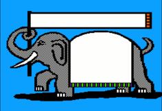 Retro elephant