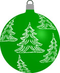 Green Christmas ball