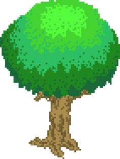 Pixel tree image