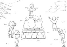 Bible story drawing