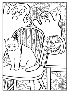 Cat line art image