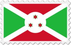 Burundi flag stamp