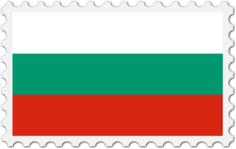 Bulgaria flag stamp