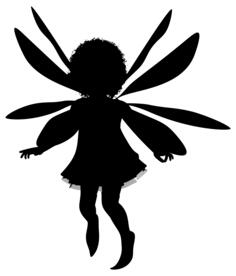 Child fairy silhouette